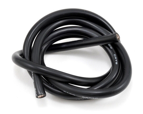 10awg Black Silicone Hookup Wire (1 Meter)