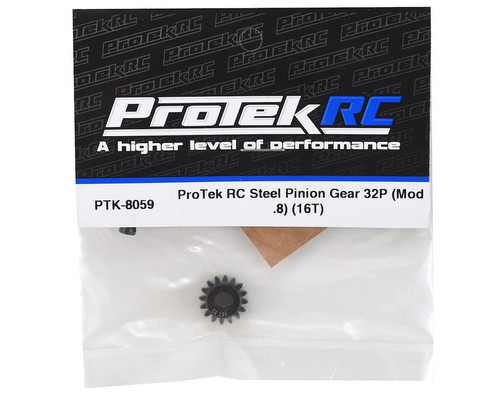Steel 32P Pinion Gear w/3.17mm Reducer Sleeve (Mod .8) (5mm Bore) (16T)