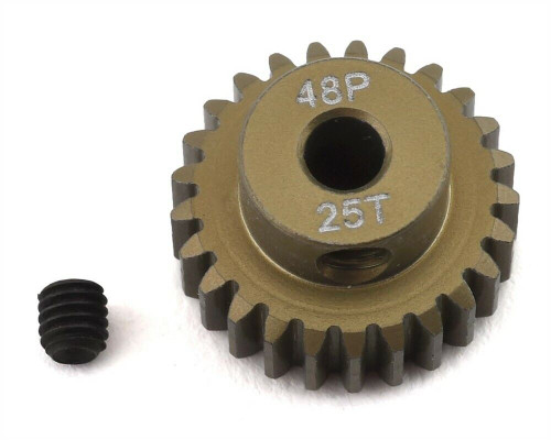 48P Lightweight Hard Anodized Aluminum Pinion Gear (3.17mm Bore) (25T)