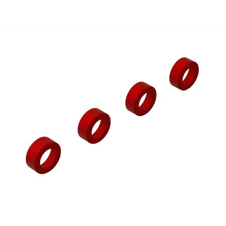 8S BLX Aluminum Suspension Arm End Cap (Red) (4)