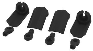 Shock Shaft Guards (Black) (4),