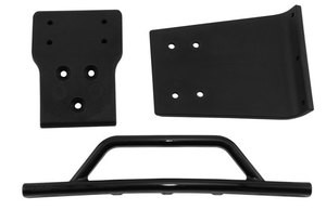 Traxxas Slash 4x4 Front Bumper & Skid Plate (Black),