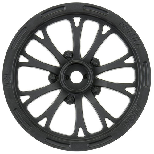 2WD Pomona Drag Spec 2.2" Front Drag Racing Wheels (2) w/12mm Hex (Black)