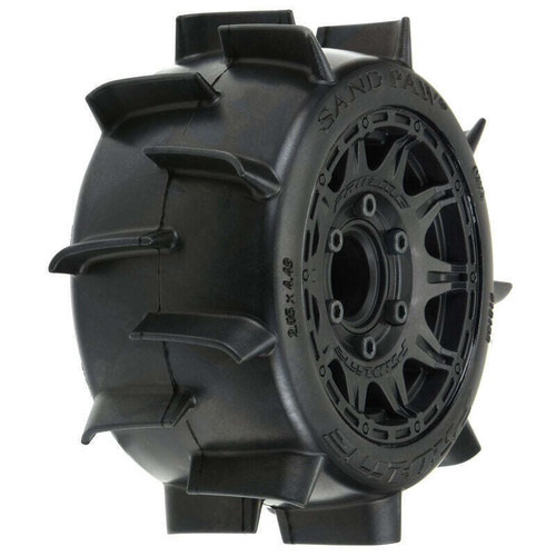30 Series Sand Paw LP 2.8 w/Raid Electric Rear Wheels (2) (Black) (Z3)