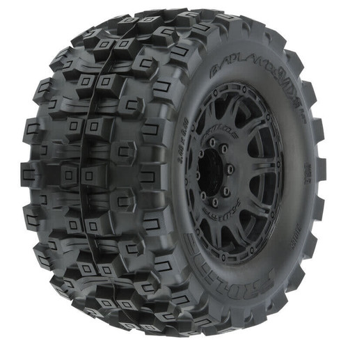 Badlands MX38 HP Belted 3.8" Pre-Mounted Truck Tires (2) (Black) (M2)