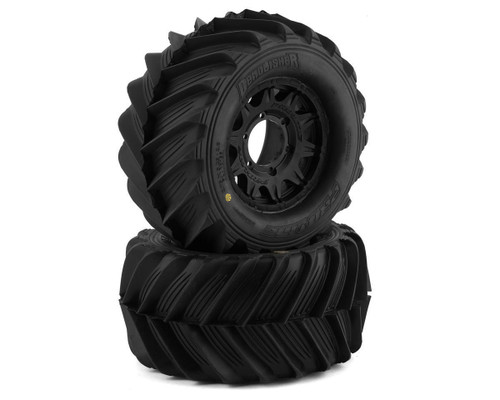 Demolisher 2.8" Pre-Mounted Tires w/Raid 6x30 Wheels (2) (Black) w/Removable Hex