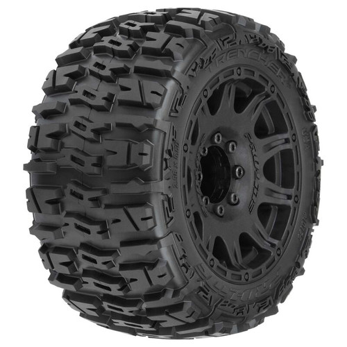 Trencher LP 3.8" Pre-Mounted Truck Tires (2) (Black) (M2)