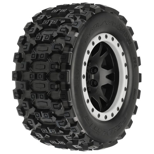 X-Maxx Badlands MX43 Pro-Loc Pre-Mounted All Terrain Tires (MX43),
