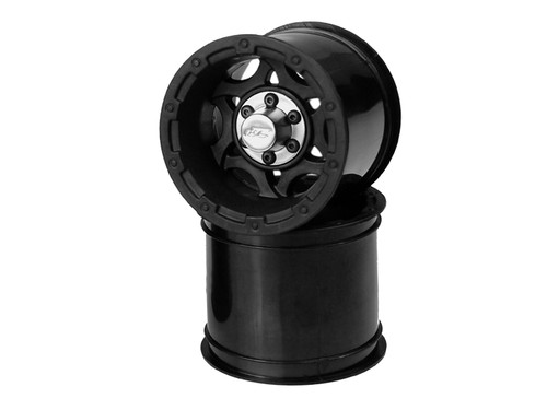 12mm Hex Tense 2.2" Stampede/Rustler Electric Front Wheel (2) (Black)