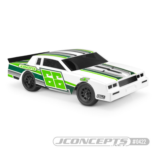 1987 Chevy Monte Carlo Street Stock Dirt Oval Body (Clear) (Lightweight)