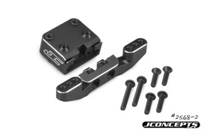 B6/B6D Aluminum Front Camber Link Mount Bulkhead (Black)
