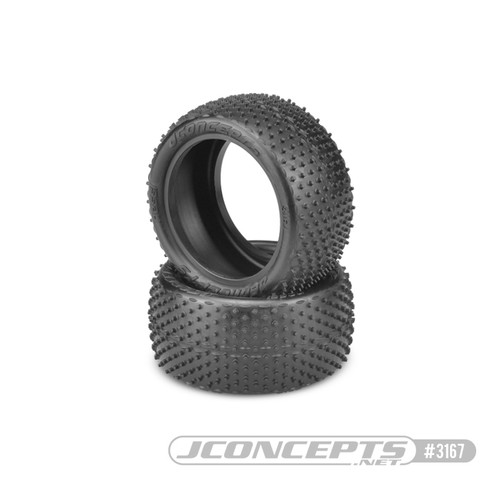 Nessi 1/10 Buggy Rear Tire, for Carpet/Astroturf, Pink Compound