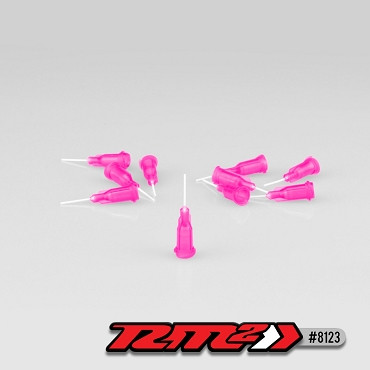 RM2 Thin Bore Glue Tip Needles (Pink) (10)