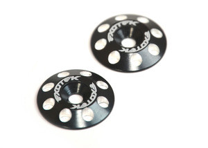 Flite Wing Buttons V2, 6061 Aluminum, Black Anodized