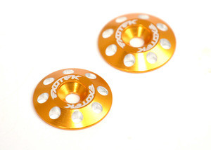 Flite Wing Buttons V2, 6061 Aluminum, Gold Anodized