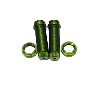Aluminum Threaded Rear Shock Body Set (Green) (2) (Slash)