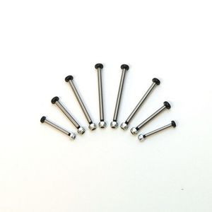 Heat Treated Polished Steel Locknut Style Hinge Pin (Silver)
