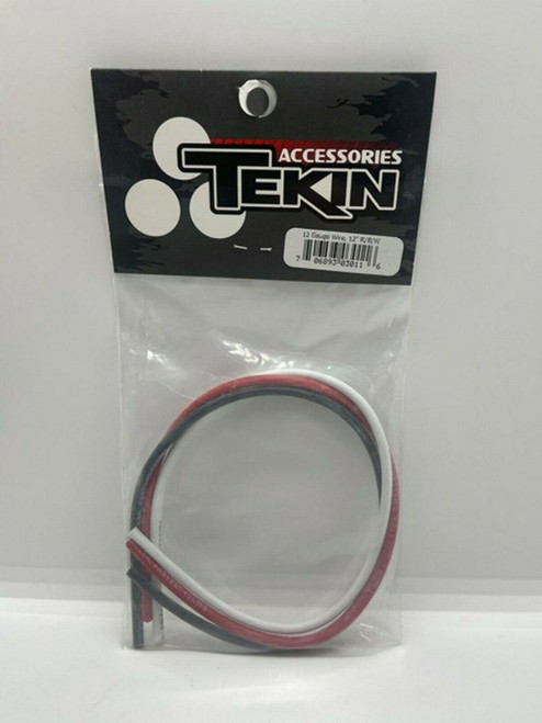 12awg Silicon Power Wire Pack (Black/Red/White) (12")
