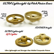 64P Ultra Light Weight Aluminum Pinion Gear (3.17mm Bore) (47T)
