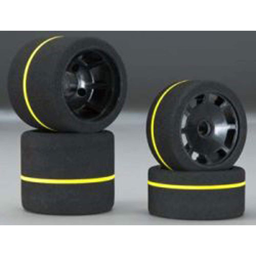 1/10 Spec Foam Combo Tires (4) (White/Gray)