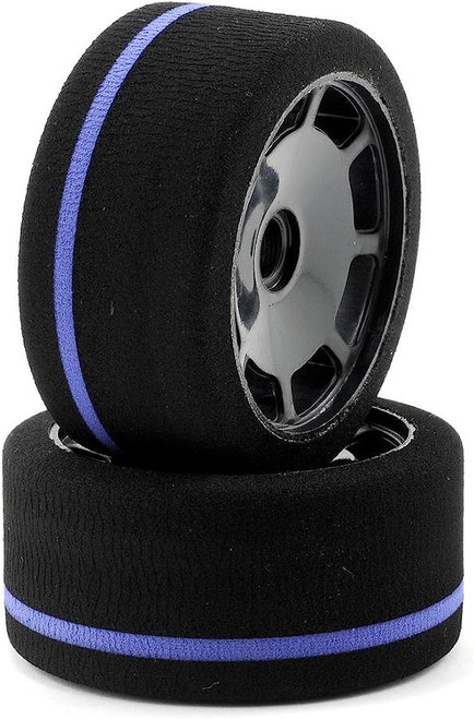 World GT Spec Front Tire (2) (Black) (Not Hex) (Purple)