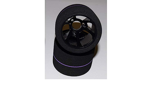 BSRF1234-S 1/12 Team Spec Purple Stripe Rear Foam Tires (2)