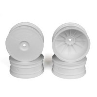 Speedline Buggy Wheels, White, Front, for Associated B64/B64D and TLR 22 3.0/4.0 (4pcs)