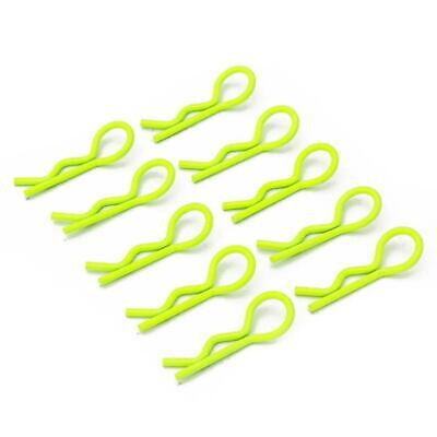 Yeah Racing Body Clips (Yellow) (10) (1/10 or 1/8 Scale)