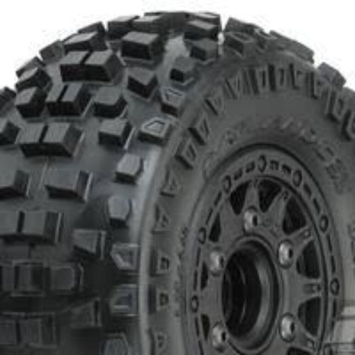 1/10 Badlands Front/Rear 2.2"/3.0" SC Mounted 12mm Black Raid (2)