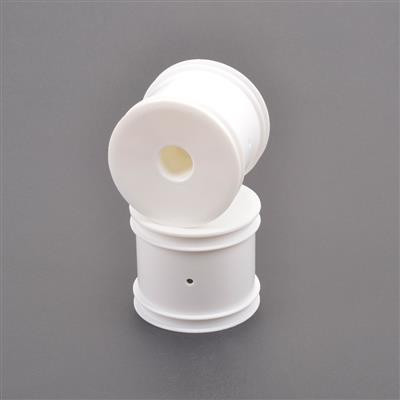 Schumacher 2.2" 1/10 Stadium Truck Wheel (White) (2) w/12mm Hex