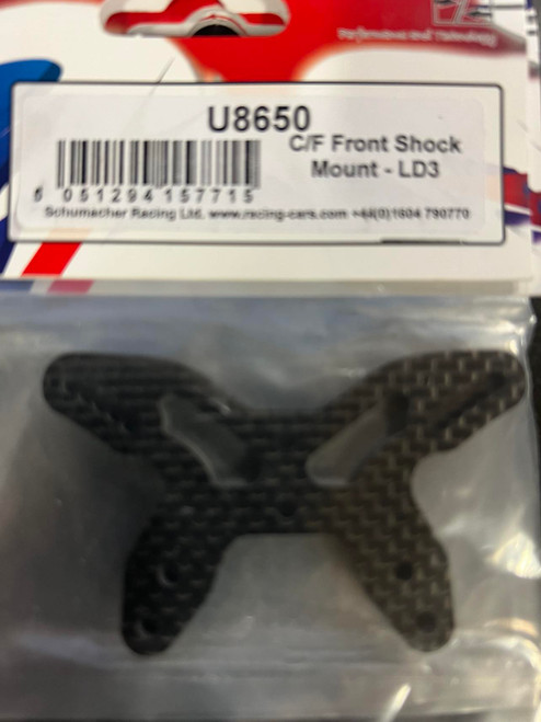 Schumacher Racing U8650 C/F Rear Shock Mount for 1:10 Cougar Ld3 2WD Buggy (1)