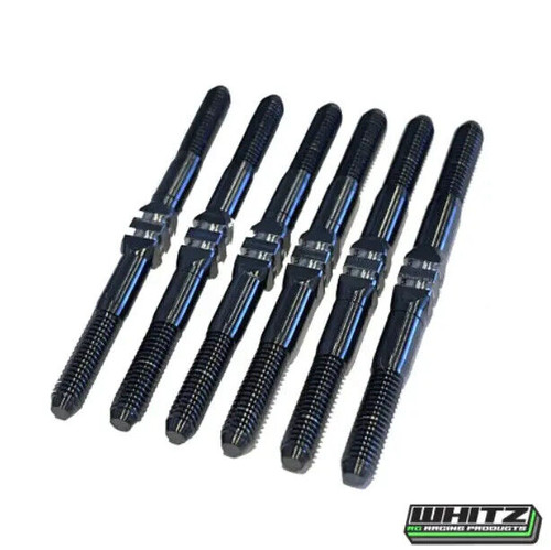 Whitz Racing Products HyperMax Schumacher Cat L1R Evo Titanium Turnbuckle Kit (Black) (3.5mm)