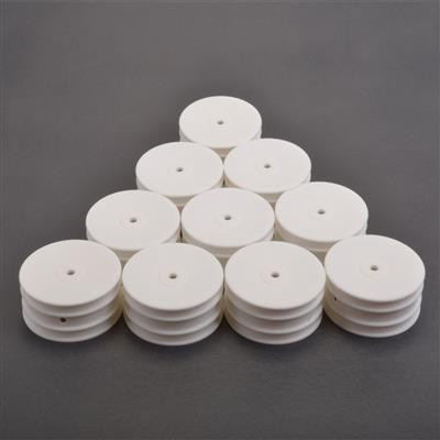 Schumacher 12mm 1/10 4WD Buggy Front Hex Wheels (White) (10)