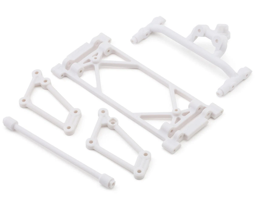Front Wing Mount Set, White: 22S Sprint