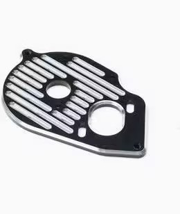 Motor Plate, Machined Aluminum, Black: 22S Sprint