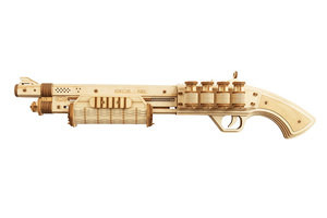 Robotime ROKR Justice Guard Gun Terminator M870 3D Wooden Kit