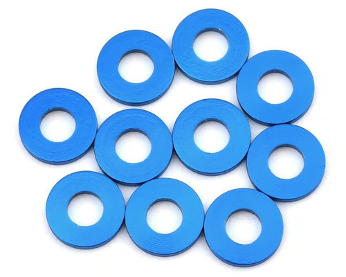 Aluminum Washers, 7.8x3.5x1.0mm, Blue