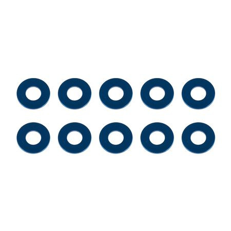 Aluminum Washers, 7.8x3.5x2.0mm, Blue