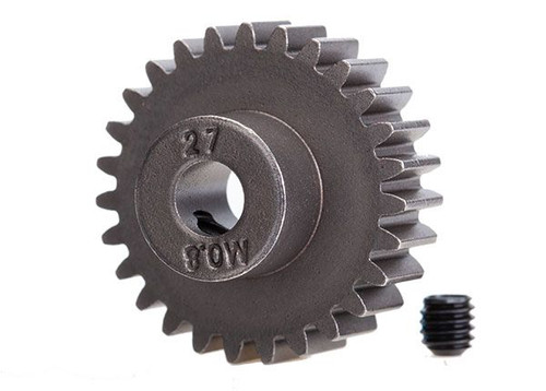 32P Hardened Steel Pinion Gear w/5mm Bore (27T)