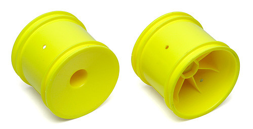 Team Associated 12mm Hex Stadium Truck Dish Wheel (2) (Yellow)
