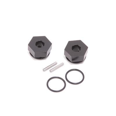 Alloy Wheel Hex 7.5mm (+1.5) Black pr - ST2,LD3