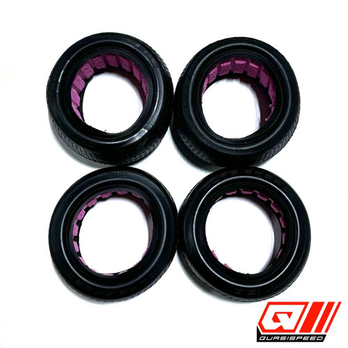 Set of 4 Low Pin Tires with Inserts