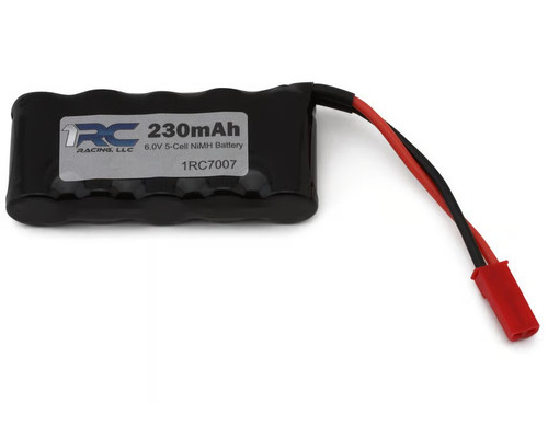 NiMH Battery, 5 Cell NiMh, 6.0V, 230maH, 1/18 Mid, Spr, EDM, LM