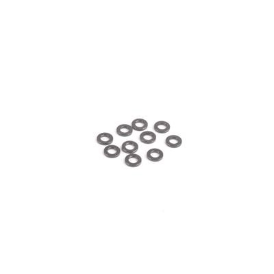 Schumacher 3mm Alloy Washers (Black) (10) (1.00mm)