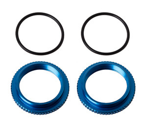 13mm Aluminum Shock Collars, Blue