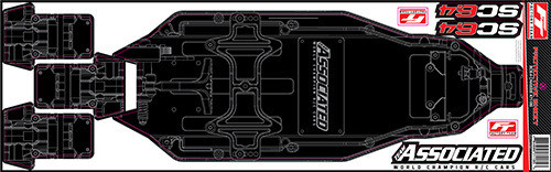 RC10SC6.4 FT Chassis Protective Sheet, printed