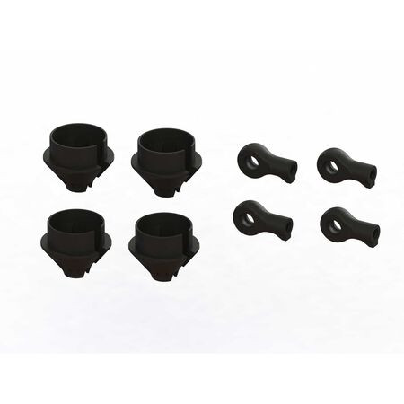 Mojave 6S BLX HD Shock Rod End & Spring Cup Set (4)