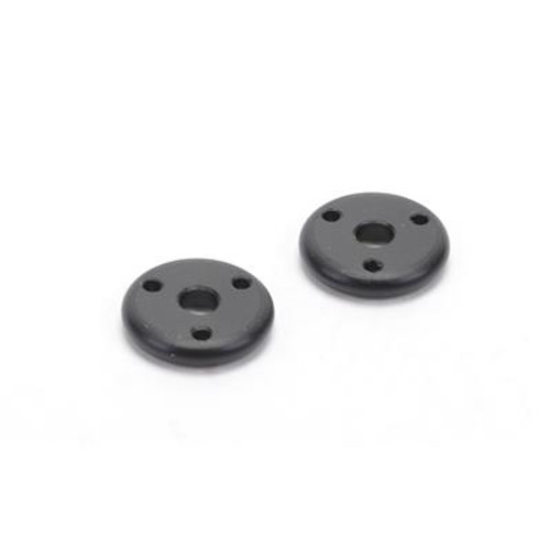 Schumacher 3-Hole Rounded Piston (Black) (2)