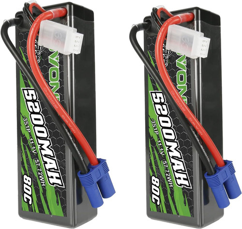 OVONIC 80C 3S 5200mAh 11.1V Lipo Battery with EC5 Connector for arrma 1/10