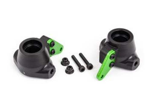 Steering Blocks with Green Aluminum Arms (L&R)